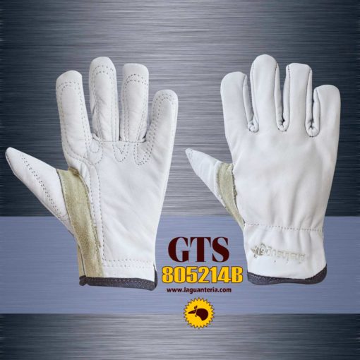 Guantes Perforador S en Cuero Blanco